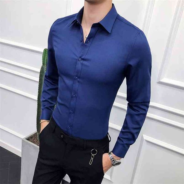 men shirt long sleeve solid formal business slim fit brand man dress s social turn-down collar 6colors 210809, White;black
men shirt long sleeve solid formal business slim fit brand man dress s social turn-down collar 6colors 210809, White;black