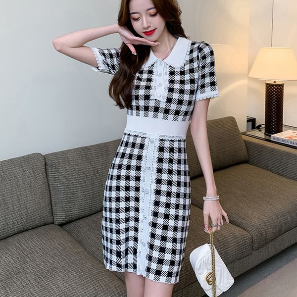 casual dresses small fragrance patchwork knitted sweater summer 2021 women korean plaid mini es vintage robe femme sukienka xv0r, Black;gray
casual dresses small fragrance patchwork knitted sweater summer 2021 women korean plaid mini es vintage robe femme sukienka xv0r, Black;gray