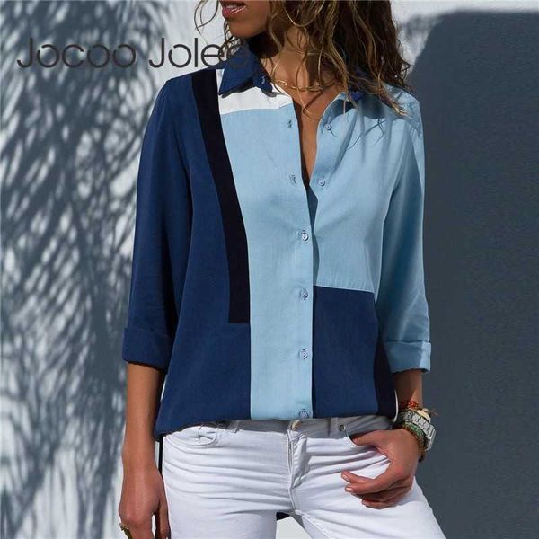 jocoo jolee loose blouse women long sleeve patchwork print office shirt ladies casual plus size blusas femininas 210619, White
jocoo jolee loose blouse women long sleeve patchwork print office shirt ladies casual plus size blusas femininas 210619, White
