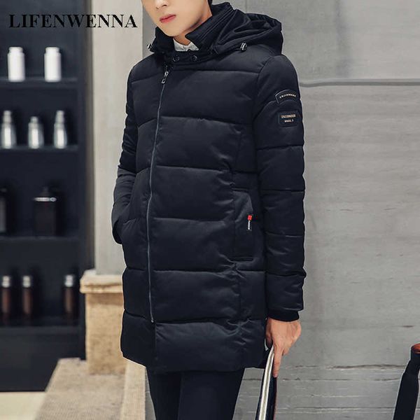 lifenwenna mid-long hooded parkas men thick warm men's winter fashion windproof outerwear solid parka black jacket coat m-5xl 210528
lifenwenna mid-long hooded parkas men thick warm men's winter fashion windproof outerwear solid parka black jacket coat m-5xl 210528