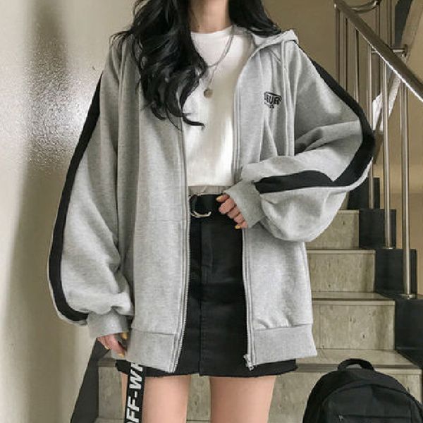women's hoodies & sweatshirts harajuku style bf jacket winter embroidery letters wild loose korean version of thin section new aut, Black
women's hoodies & sweatshirts harajuku style bf jacket winter embroidery letters wild loose korean version of thin section new aut, Black
