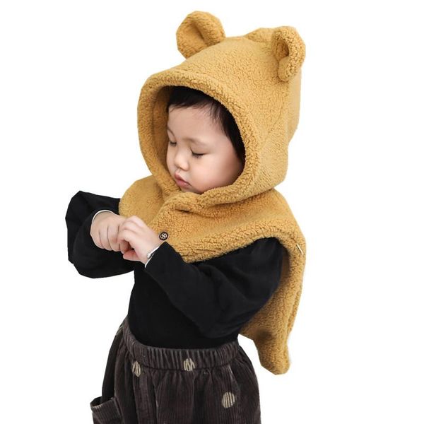 winter girls ear protection caps cute bear baby hat kids boys scarf toddler shawl children pography props & hats, Yellow
winter girls ear protection caps cute bear baby hat kids boys scarf toddler shawl children pography props & hats, Yellow
