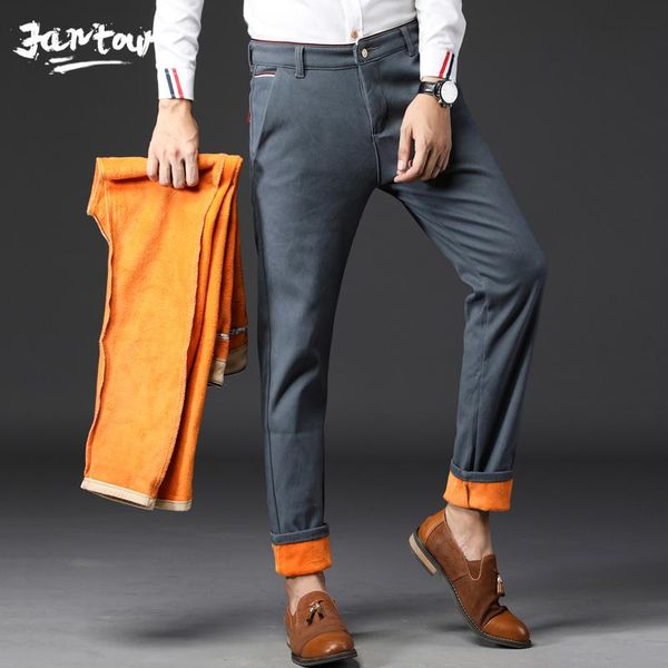brand men's winter fleece fluff thicken warm casual pants men business straight elastic thick cotton gray trousers male 33 34 36, Black
brand men's winter fleece fluff thicken warm casual pants men business straight elastic thick cotton gray trousers male 33 34 36, Black