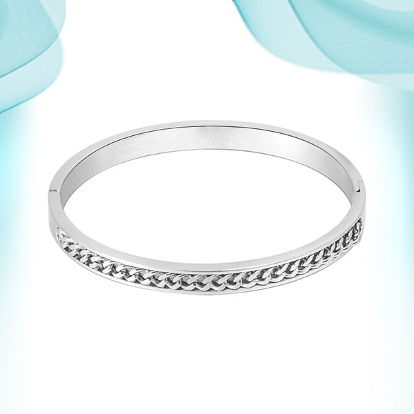 buckle chain stainless steel bangle fashion simple style glossy shining bangles hand accessories making supplies comfortable wearing bracele, Black
buckle chain stainless steel bangle fashion simple style glossy shining bangles hand accessories making supplies comfortable wearing bracele, Black