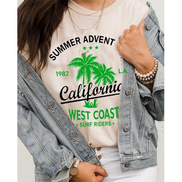 women's t-shirt california summer adventure women vintage cute graphic tee street style fashion cool t-shirts, White
women's t-shirt california summer adventure women vintage cute graphic tee street style fashion cool t-shirts, White