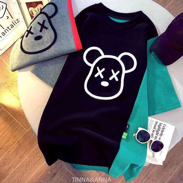 women's t-shirt korean-style women's t-shirts, spring and summer t-shirts, casual, loose, kawaii bear-embroidered , clothes kk0m, White
women's t-shirt korean-style women's t-shirts, spring and summer t-shirts, casual, loose, kawaii bear-embroidered , clothes kk0m, White