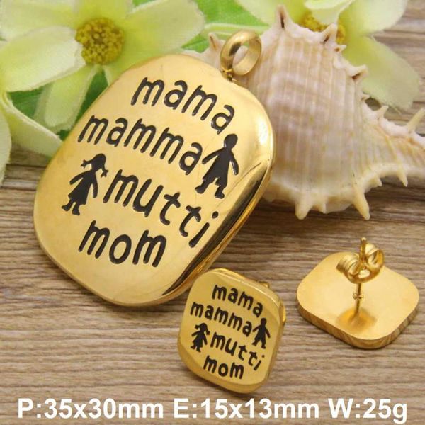 earrings & necklace gold color and silver fashion stainless steel jewelry sets mama pendant earring for women sbjechbh
earrings & necklace gold color and silver fashion stainless steel jewelry sets mama pendant earring for women sbjechbh