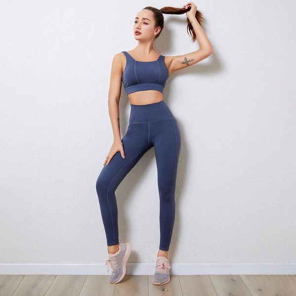 yoga outfit women set workout sportswear gym clothing fitness sleeveless backless high waist leggings sports athletic wear
yoga outfit women set workout sportswear gym clothing fitness sleeveless backless high waist leggings sports athletic wear