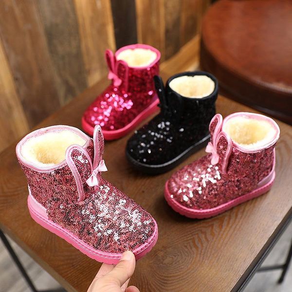 boots 2021 winter girls snow fashion rhinestone thick non-slip children shoes plush warm kids for girl, Black;grey
boots 2021 winter girls snow fashion rhinestone thick non-slip children shoes plush warm kids for girl, Black;grey