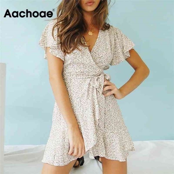 aachoae summer boho printed mini dress women v neck holiday beach dresses a line short sleeve ruffle wrap dress vestidos 210323, Black;gray
aachoae summer boho printed mini dress women v neck holiday beach dresses a line short sleeve ruffle wrap dress vestidos 210323, Black;gray