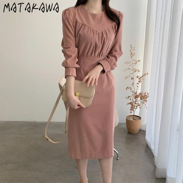 korean chic autumn and winter femm robe french gentle round neck dress pleated slim waist long dresses for women casual, Black;gray
korean chic autumn and winter femm robe french gentle round neck dress pleated slim waist long dresses for women casual, Black;gray