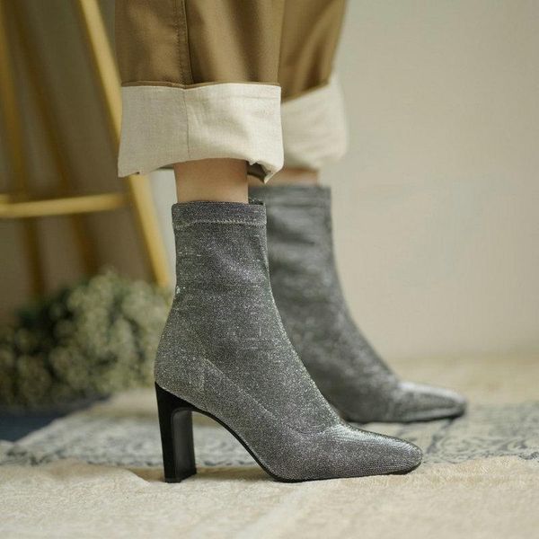 boots sianie tianie silver black stretch socks booties block high heels fashion womens big size 44 45 46 womans pumps shoes boot
boots sianie tianie silver black stretch socks booties block high heels fashion womens big size 44 45 46 womans pumps shoes boot