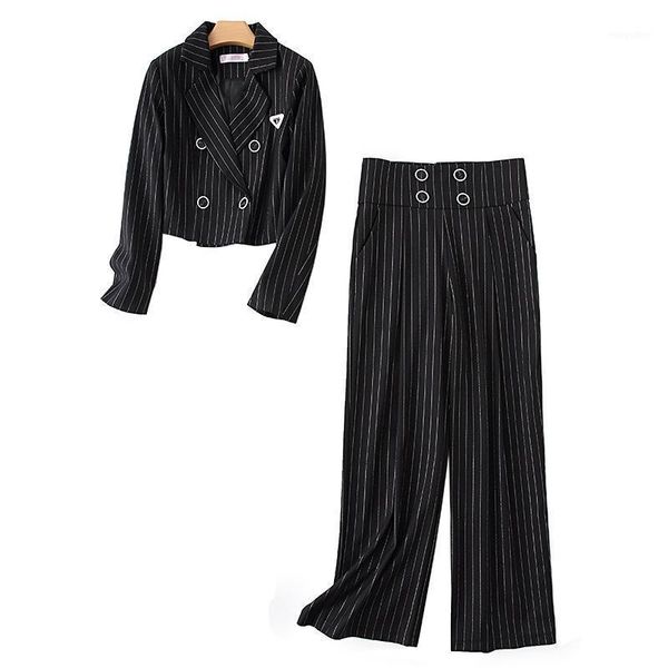 women's two piece pants blazer sets women long sleeve coat straight leg office lady stripe suit set suits p131, White
women's two piece pants blazer sets women long sleeve coat straight leg office lady stripe suit set suits p131, White