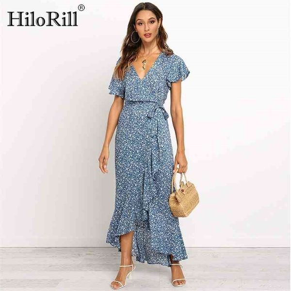 hilorill summer long maxi dress women casual boho floral print beach dress v-neck ruffle bodycon wrap high slit party dress 210323, Black;gray
hilorill summer long maxi dress women casual boho floral print beach dress v-neck ruffle bodycon wrap high slit party dress 210323, Black;gray