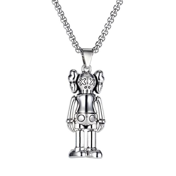 womens doll long sweater necklace pendants sliver couples stainless steel mens choker hip pop strings fashion jewelrys to boys loves gifts g, Silver
womens doll long sweater necklace pendants sliver couples stainless steel mens choker hip pop strings fashion jewelrys to boys loves gifts g, Silver