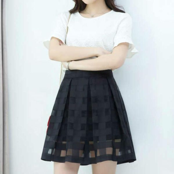 skirts women high waist solid korean a-line hollow out pleated faldas mujer 2021 chic harajuku saias femme, Black
skirts women high waist solid korean a-line hollow out pleated faldas mujer 2021 chic harajuku saias femme, Black
