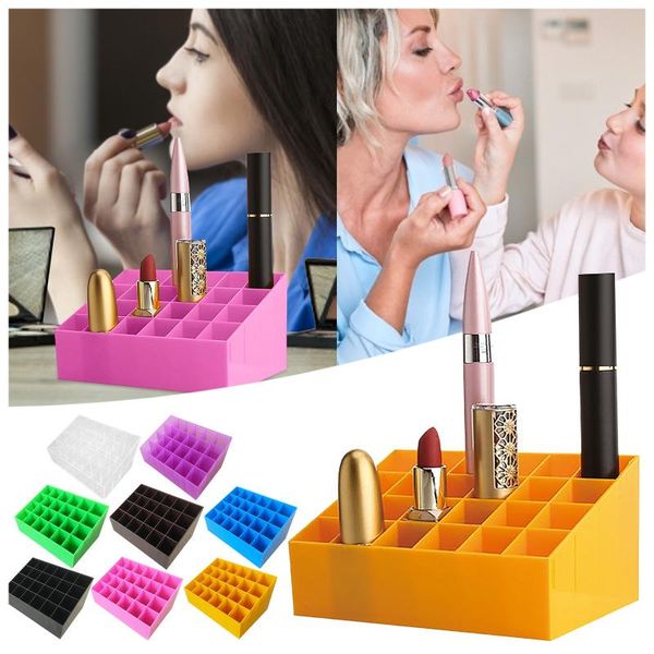storage boxes & bins 24 grids square makeup organizers trapezoid clear plastic lipstick rack multicolour box display desktop
storage boxes & bins 24 grids square makeup organizers trapezoid clear plastic lipstick rack multicolour box display desktop