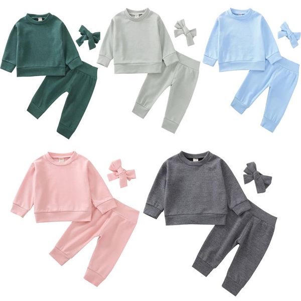 clothing sets 6m-3years born infant baby boys girls solid long sleeve t-shirts pants leggings headband 3pcs set outfits clothes, White
clothing sets 6m-3years born infant baby boys girls solid long sleeve t-shirts pants leggings headband 3pcs set outfits clothes, White
