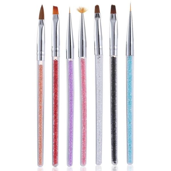 7pcs salon for acrylic uv gel dotting art pen painting crystal handle nail brush set diy carving manicure tool liner drawing brushes, Yellow
7pcs salon for acrylic uv gel dotting art pen painting crystal handle nail brush set diy carving manicure tool liner drawing brushes, Yellow