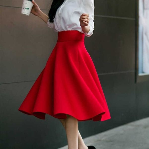 high waist pleat elegant skirt green black white knee-length flared skirts fashion women faldas saia 5xl plus size ladies jupe 210619
high waist pleat elegant skirt green black white knee-length flared skirts fashion women faldas saia 5xl plus size ladies jupe 210619