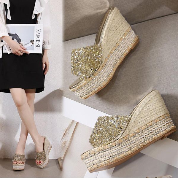 dress shoes 2021 summer crystal sweet lame sandals women's casual platform fashion high heels, Black
dress shoes 2021 summer crystal sweet lame sandals women's casual platform fashion high heels, Black