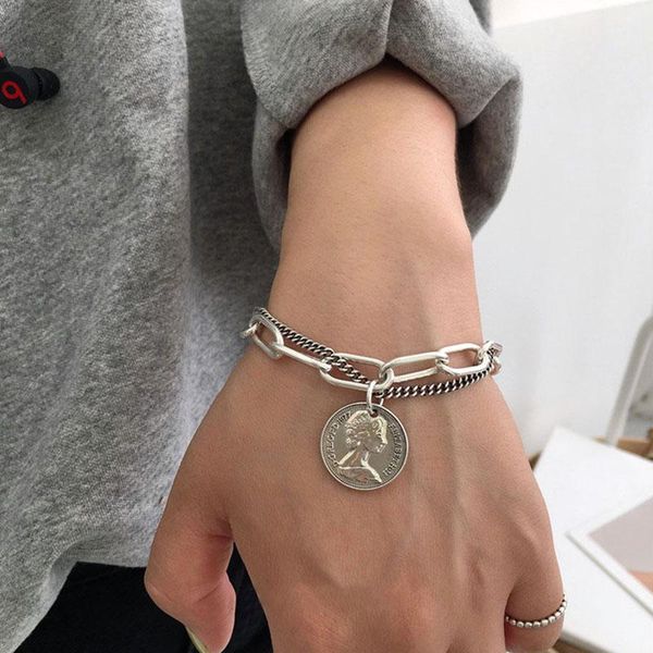 punk carved coin portrait bracelets women men thick chain tassel pendant bracelet fashion multilayer female jewelry charm, Golden;silver
punk carved coin portrait bracelets women men thick chain tassel pendant bracelet fashion multilayer female jewelry charm, Golden;silver