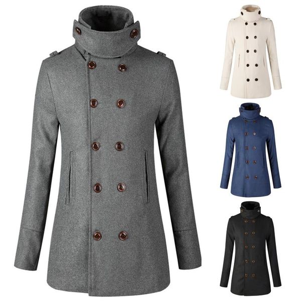 men's jackets autumn and winter casual slim fit warm double-breasted mid-length windbreaker woolen coat jacket#8, Black;brown
men's jackets autumn and winter casual slim fit warm double-breasted mid-length windbreaker woolen coat jacket#8, Black;brown