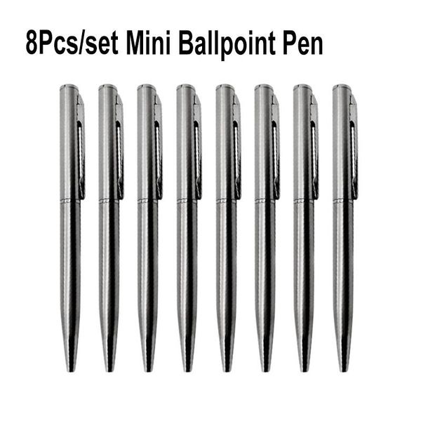 8pcs/set mini metal clip ballpoint pen 0.7mm office signature rotating pocket size ball point small oil pens blue black ink, Blue;orange
8pcs/set mini metal clip ballpoint pen 0.7mm office signature rotating pocket size ball point small oil pens blue black ink, Blue;orange