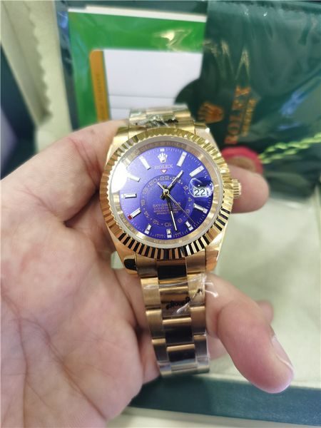 with original box watches 42mm blue dial 326934 asia 2813 automatic mechanical mens watch, Slivery;brown
with original box watches 42mm blue dial 326934 asia 2813 automatic mechanical mens watch, Slivery;brown