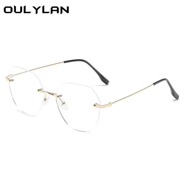 fashion sunglasses frames oulylan metal frame transparent glasses men women blue light blocking eyeglasses rimless eyewear clear lenses big, Black
fashion sunglasses frames oulylan metal frame transparent glasses men women blue light blocking eyeglasses rimless eyewear clear lenses big, Black