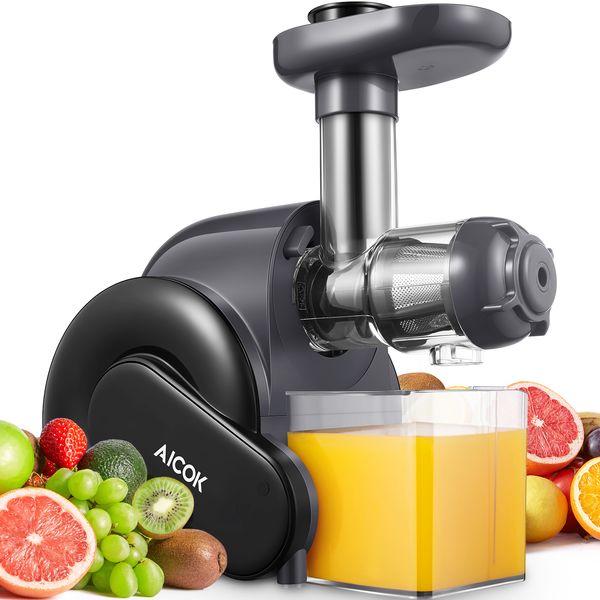 aicok juicer machines easy to clean, hard & soft vegetable and fruit, quiet motor, safe lock, reserve function, with recipes for multiple hi
aicok juicer machines easy to clean, hard & soft vegetable and fruit, quiet motor, safe lock, reserve function, with recipes for multiple hi