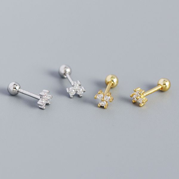 mini stud earring 100% 925 sterling silver jewelry for women white cz zircon flower earrings ear bone, Golden;silver
mini stud earring 100% 925 sterling silver jewelry for women white cz zircon flower earrings ear bone, Golden;silver