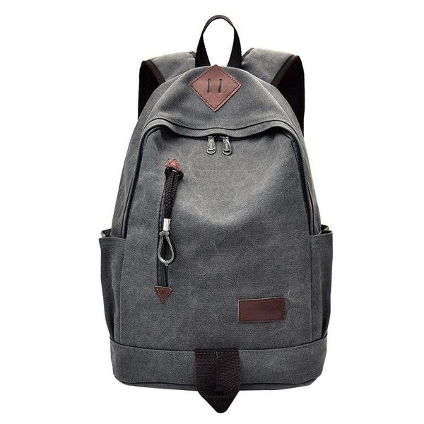 backpack male fashion shoulder strap zipper solid casual bag college students school canvas youth travel men backpacks
backpack male fashion shoulder strap zipper solid casual bag college students school canvas youth travel men backpacks