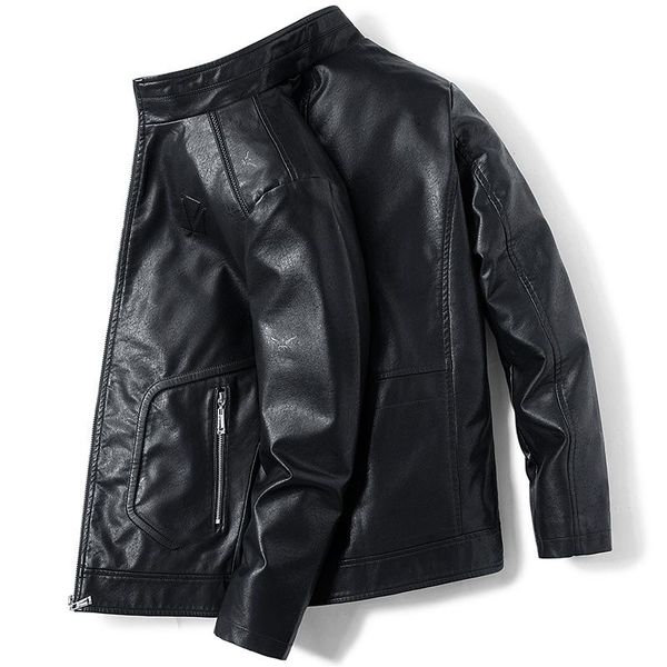 men's jackets 2021 brand autumn leather jacket zipper slim fit cool motorcycle coat plus size pilot pu outwear 5xl, Black;brown
men's jackets 2021 brand autumn leather jacket zipper slim fit cool motorcycle coat plus size pilot pu outwear 5xl, Black;brown