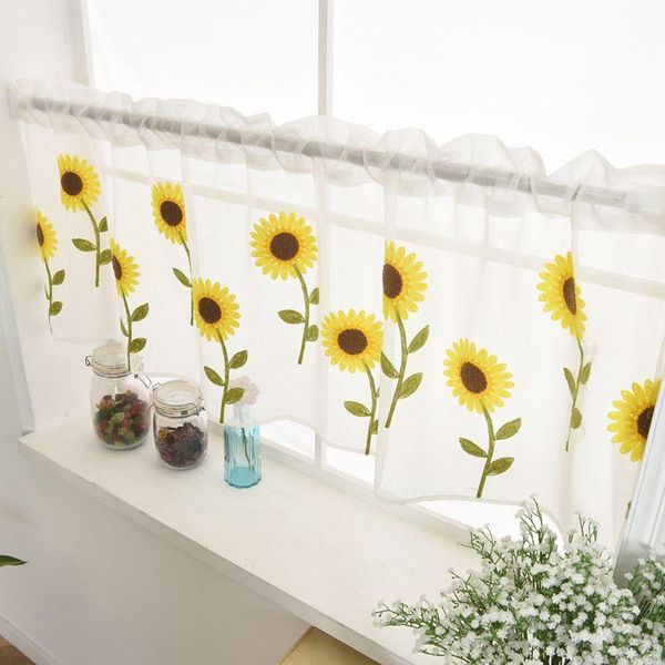 curtain & drapes 50x150cm short sheer flat window pastoral style daisy design embroidered washable gauze curtains panels home decoration
curtain & drapes 50x150cm short sheer flat window pastoral style daisy design embroidered washable gauze curtains panels home decoration
