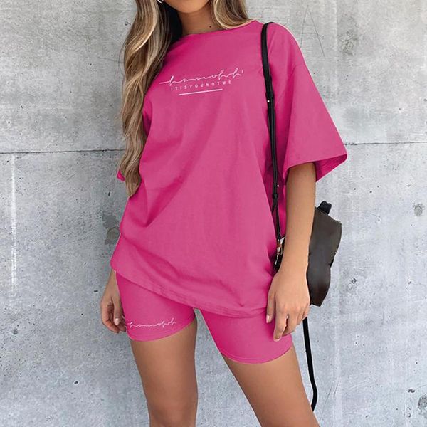 women's tracksuits women summer two piece set casual bicycle shorts sets printing short sleeve oversized o-neck shirt and mujer, Gray
women's tracksuits women summer two piece set casual bicycle shorts sets printing short sleeve oversized o-neck shirt and mujer, Gray