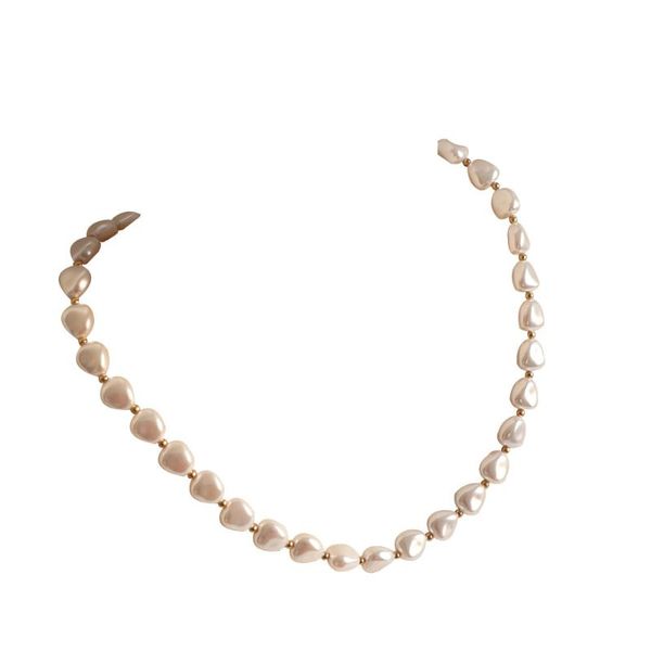 classic temperament wedding necklace simulated pearl highlight chain for women chains, Silver
classic temperament wedding necklace simulated pearl highlight chain for women chains, Silver