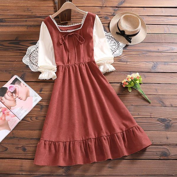 women dress mori girl cute sweet japan style autumn winter arrival bow long sleeve vintage vestidos, Black;gray
women dress mori girl cute sweet japan style autumn winter arrival bow long sleeve vintage vestidos, Black;gray