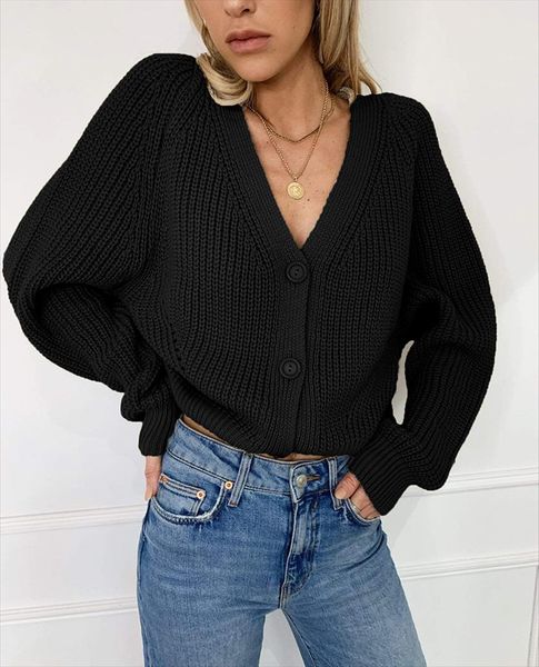 v neck loose knitwear single women sweaters breasted vintage cardigan knitted oversize sweater for long sleeve coat, White;black
v neck loose knitwear single women sweaters breasted vintage cardigan knitted oversize sweater for long sleeve coat, White;black