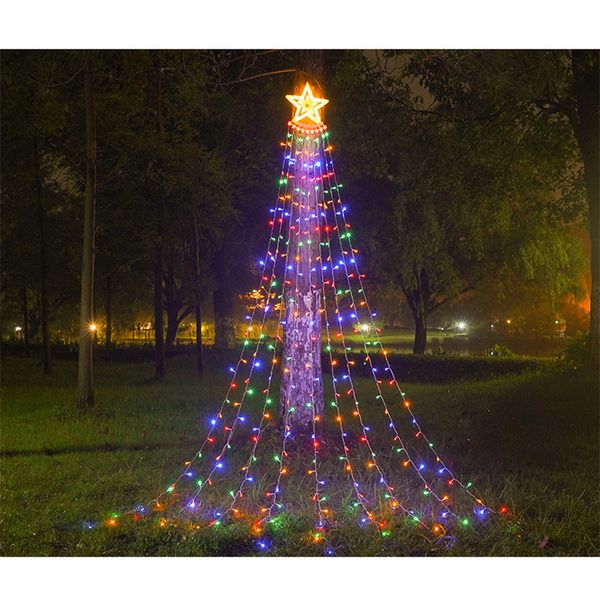 led five-pointed star waterfall string light outdoor garden lamp home party christmas decoration hanging lights
led five-pointed star waterfall string light outdoor garden lamp home party christmas decoration hanging lights