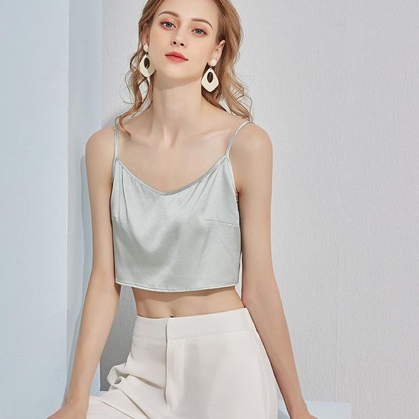 women's silk camisole crop ladies chic solid mulberry cami underwear summer tube for girls camisoles & tanks, Black;white
women's silk camisole crop ladies chic solid mulberry cami underwear summer tube for girls camisoles & tanks, Black;white