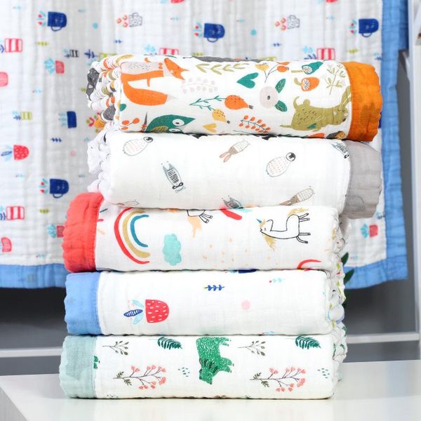 blankets & swaddling cotton 6 layer gauze print soft comfortable 120 * 150cm children quilts baby bath towel infant wrap blanket crawling ca
blankets & swaddling cotton 6 layer gauze print soft comfortable 120 * 150cm children quilts baby bath towel infant wrap blanket crawling ca