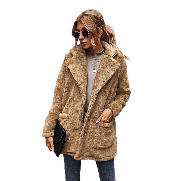 hirigin women autumn lapel collar fleece plush coat jacket 2021 fashion ladies casual street outfits clothing women's jackets, Black;brown
hirigin women autumn lapel collar fleece plush coat jacket 2021 fashion ladies casual street outfits clothing women's jackets, Black;brown