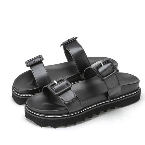 slippers 2021 summer solid color belt buckle sandals thick-soled large size female open-toed beach d106, Black
slippers 2021 summer solid color belt buckle sandals thick-soled large size female open-toed beach d106, Black