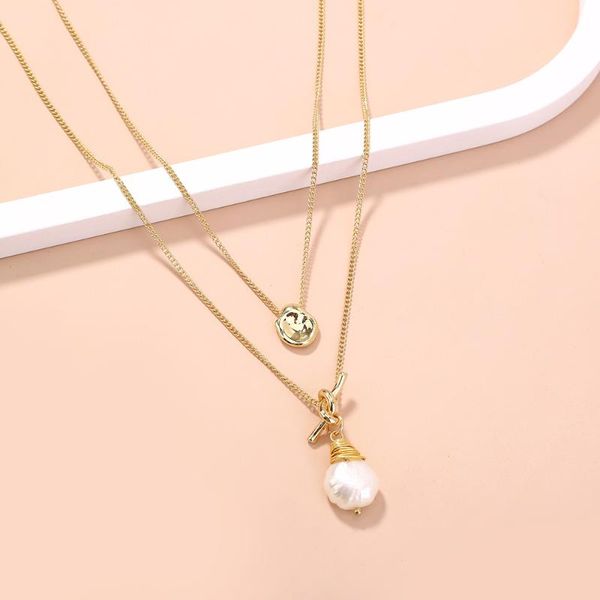 chains luxury retro pearl gold pendant necklace for women female creative geometric chain necklaces jewelry ladies wedding party gifts, Silver
chains luxury retro pearl gold pendant necklace for women female creative geometric chain necklaces jewelry ladies wedding party gifts, Silver