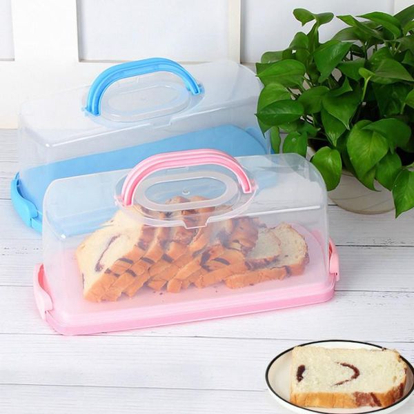 portable bread box with handle loaf cake container plastic rectangular storage keeper carrier translucent dome gift wrap
portable bread box with handle loaf cake container plastic rectangular storage keeper carrier translucent dome gift wrap