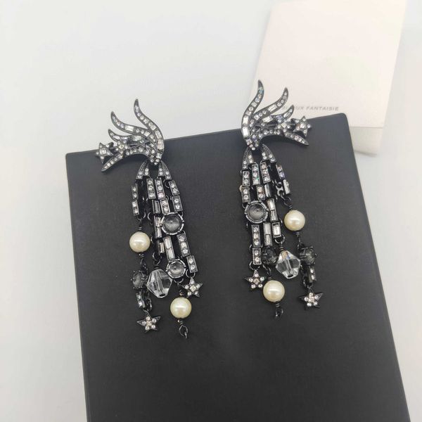 high 2022 new brand fashion jewelry for women black wings design fashion party tassel pearls star luxury brand earrings, Golden
high 2022 new brand fashion jewelry for women black wings design fashion party tassel pearls star luxury brand earrings, Golden