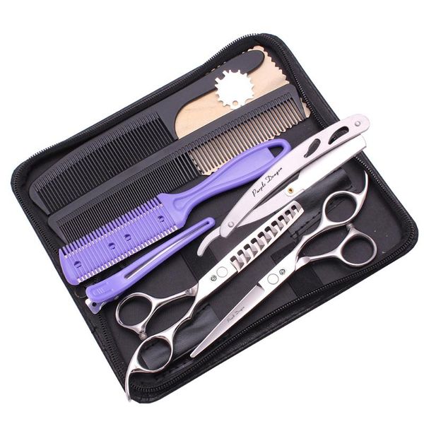 hair scissors hairdressing set professional 6" purple dragon japanese stainless cutting add case thinning shears 2000#
hair scissors hairdressing set professional 6" purple dragon japanese stainless cutting add case thinning shears 2000#