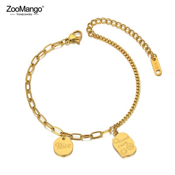 charm bracelets zoomango titanium stainless steel bohemia beach chain & link for women trendy good luck smile bracelet zb20120, Golden;silver
charm bracelets zoomango titanium stainless steel bohemia beach chain & link for women trendy good luck smile bracelet zb20120, Golden;silver
