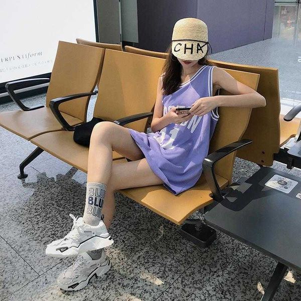 ins suspender vest sleeveless t-shirt women's cotton outer wear loose and thin versatile sports basketball jacket elegant style summer, Black;white
ins suspender vest sleeveless t-shirt women's cotton outer wear loose and thin versatile sports basketball jacket elegant style summer, Black;white